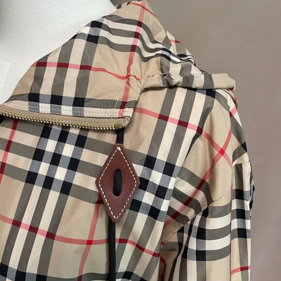 Burberry Plaid Pattern Outerwear Jacket Women Beige Jackets & Coats - Picture 3 of 10